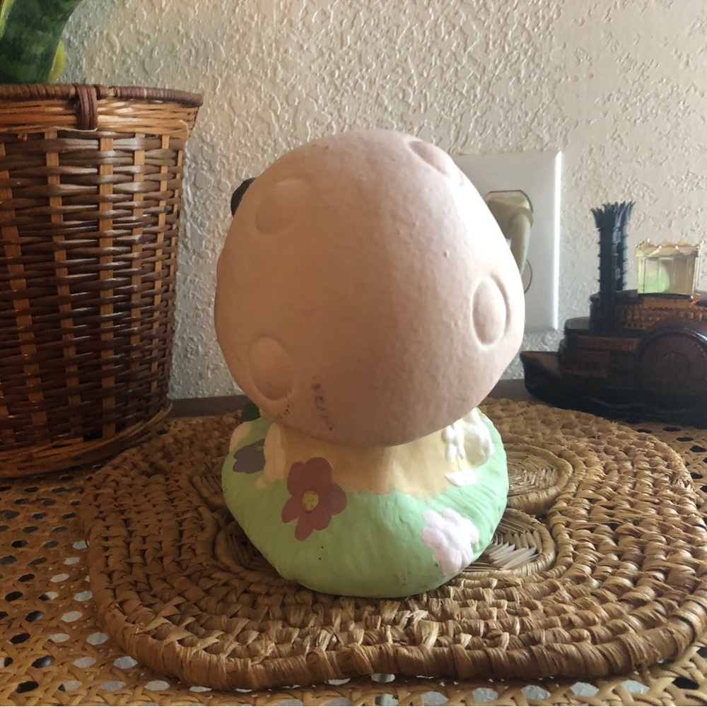 Hand-painted 70s Mushroom & Pixie Pottery - Picture 5 of 9